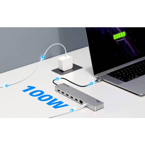 Wieloportowa stacja dokująca USB-C z Power Pass-Through UH3240